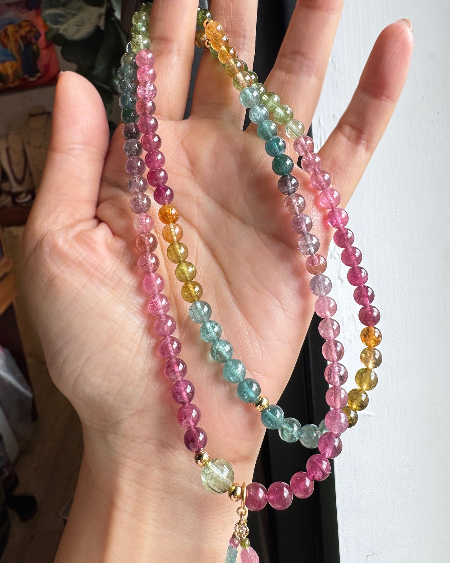 極品|彩虹碧璽 · 108顆