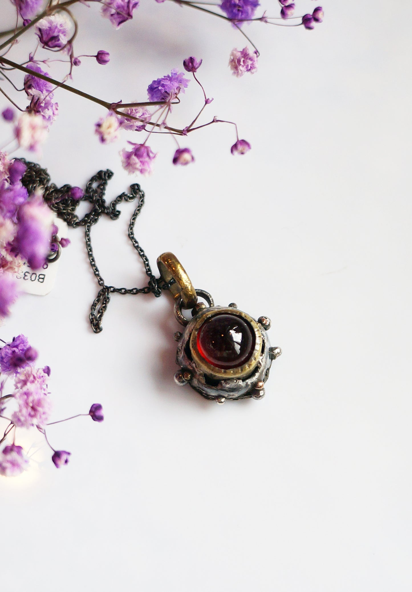 石榴石|GARNET-雙色金手工墜
