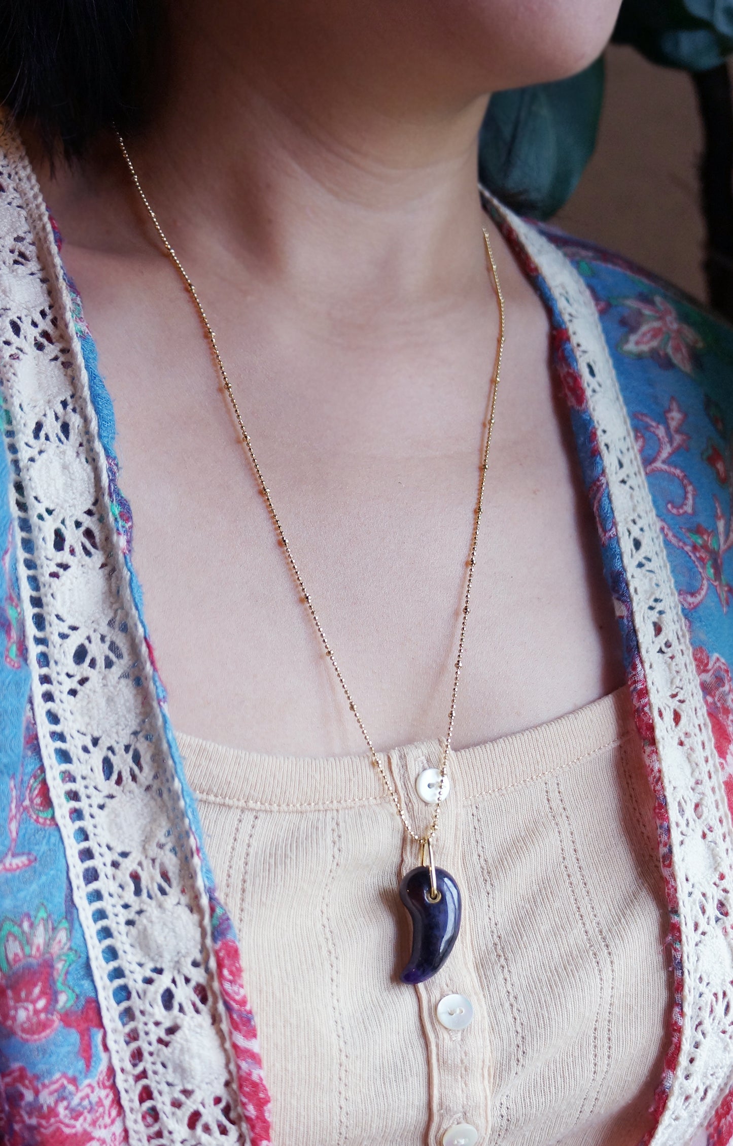 Power of Soul|月牙舒俱徠石墜鍊