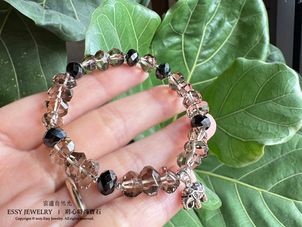 防小人 × 避邪守護力|茶水晶大切面手鍊