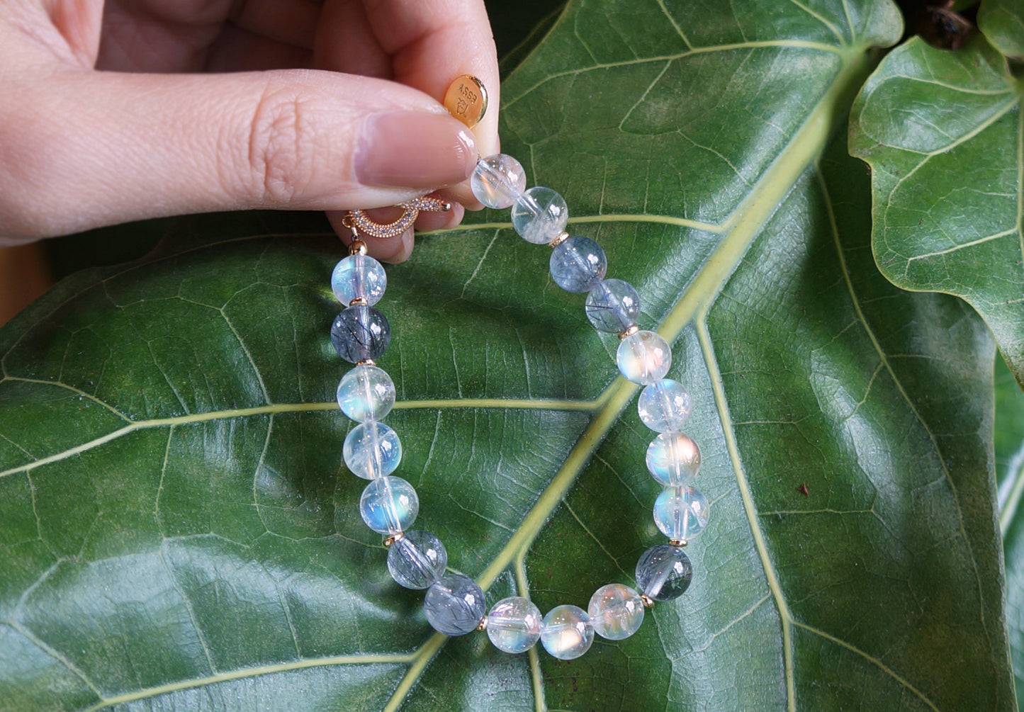 馬島月光 × 藍鋼絲水晶|靜謐月光的優雅共舞