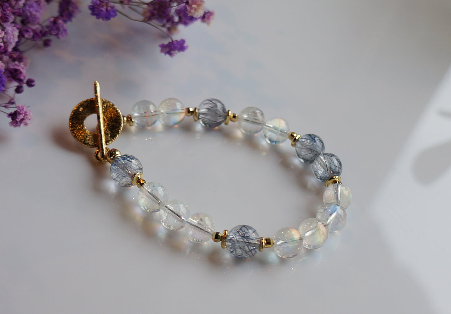 馬島月光 × 藍鋼絲水晶|靜謐月光的優雅共舞 2