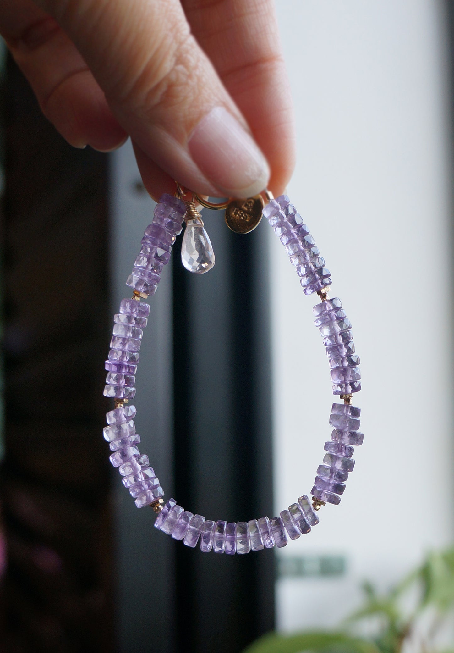 Amethyst |粉嫩閃亮紫水晶 海西切面手環