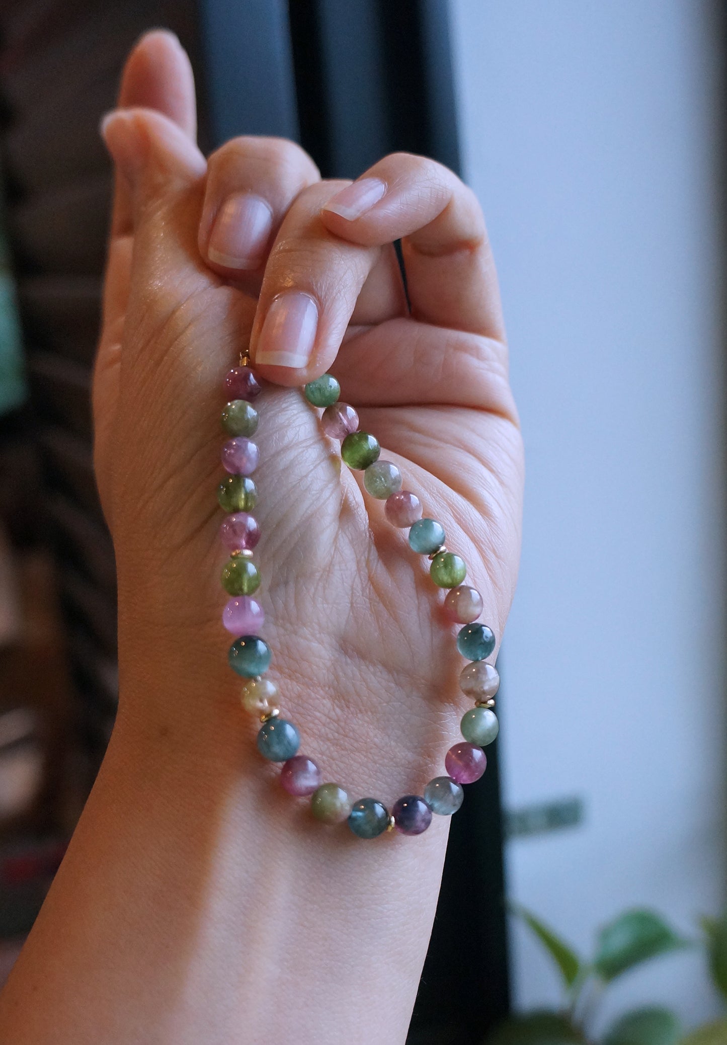 罕品|彩色貓眼碧璽小圓珠