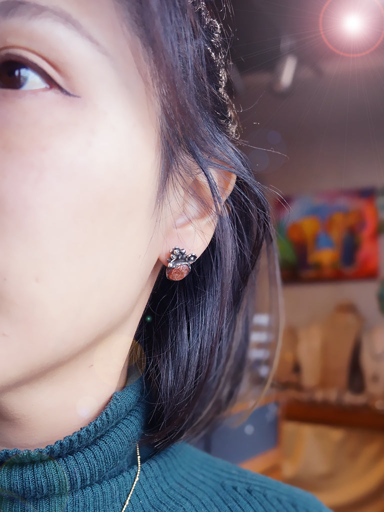 豐收 | 太陽石花果實耳環