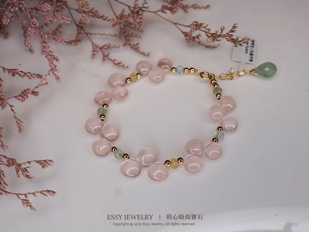 Rose Quartz|清透粉晶氣質手環
