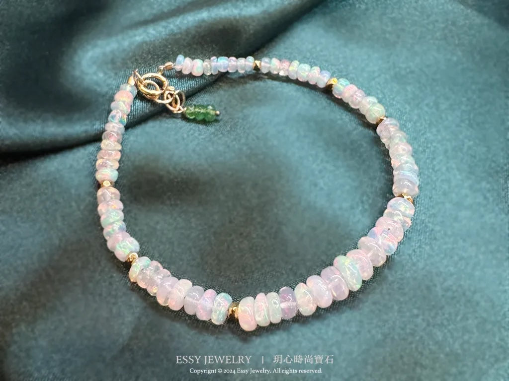 Opal Bracelet 優質七彩水透蛋白石 手鏈