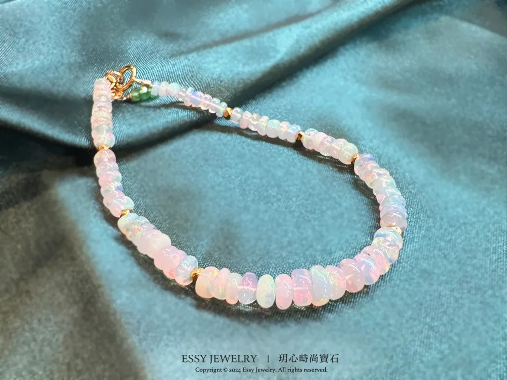 Opal Bracelet 優質七彩水透蛋白石 手鏈