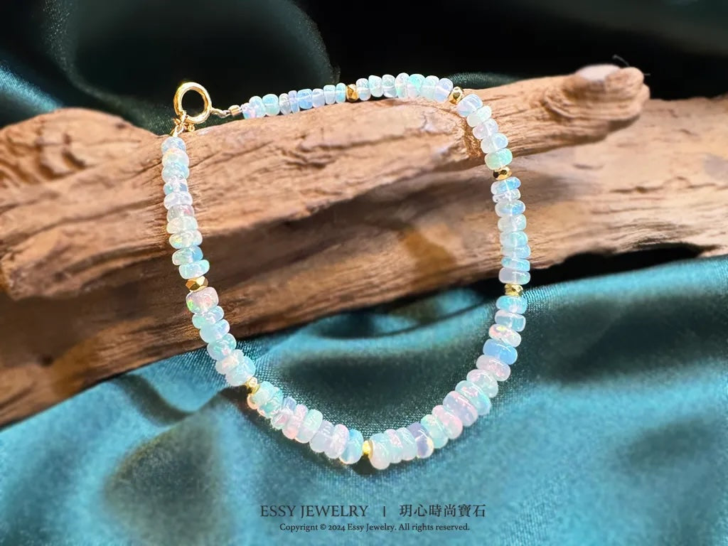 Opal Bracelet 優質七彩水透蛋白石 手鏈