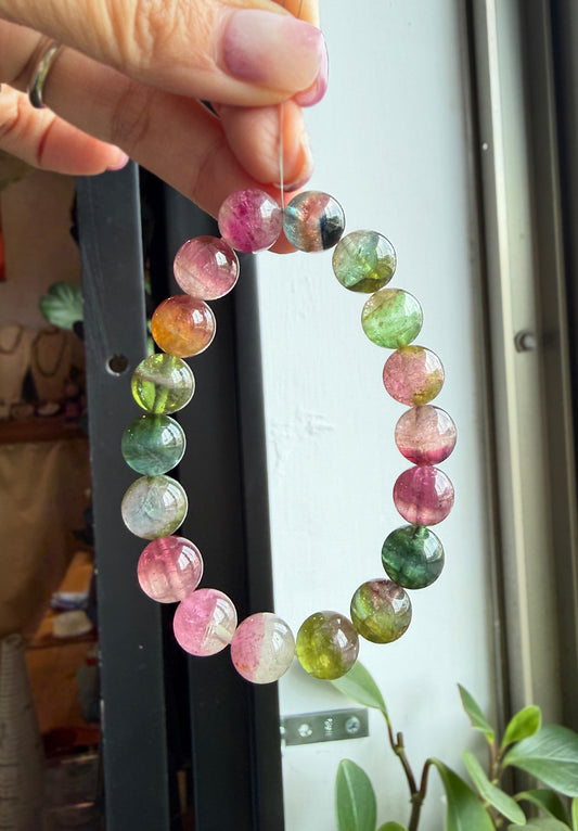 Tourmaline | 雙色碧璽手珠