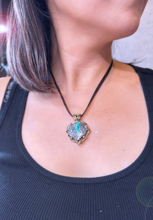 哥倫比亞祖母綠|原礦8K手工墜