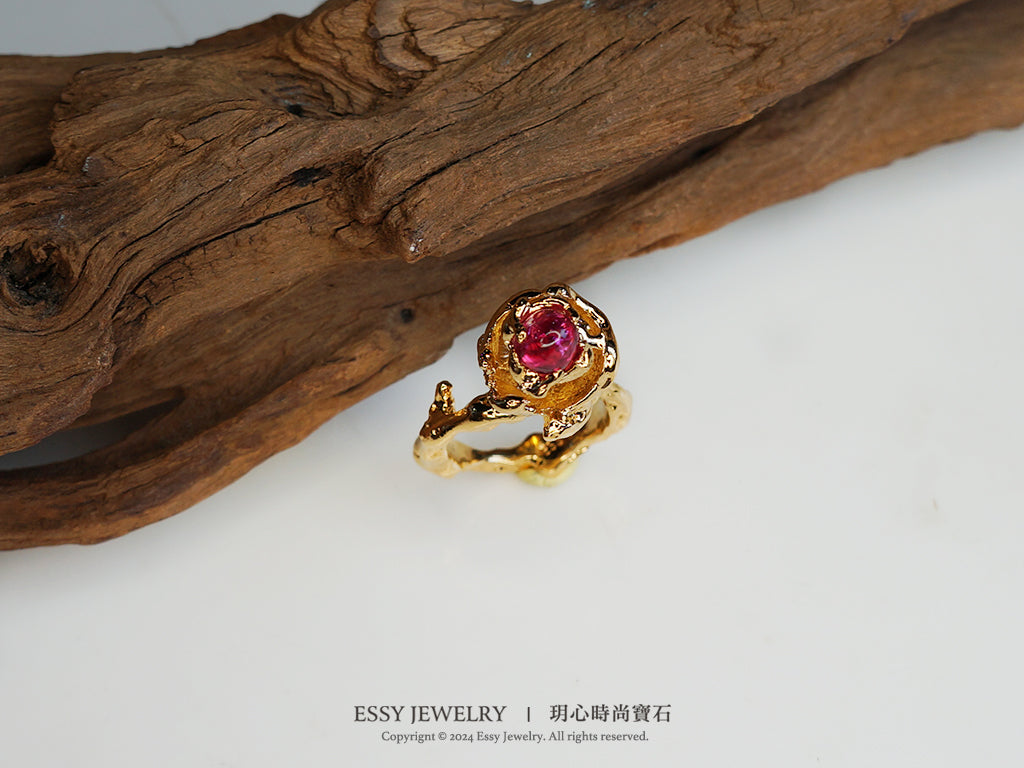 Spinel Bloom|桃紅尖晶・花語戒