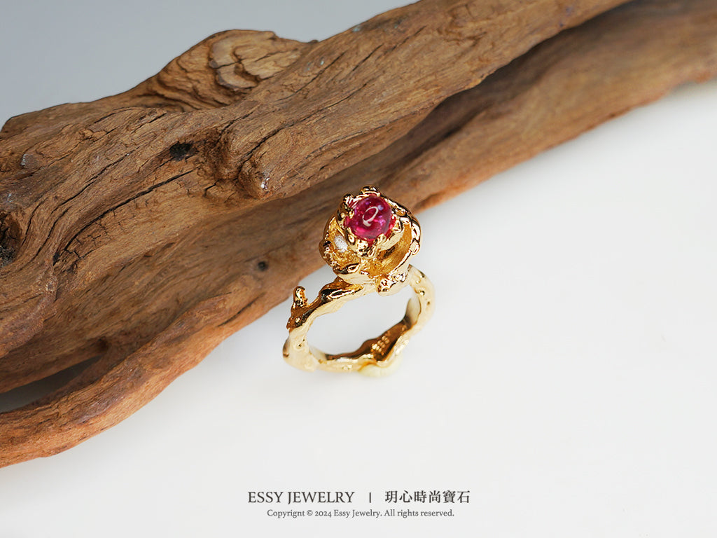 Spinel Bloom|桃紅尖晶・花語戒