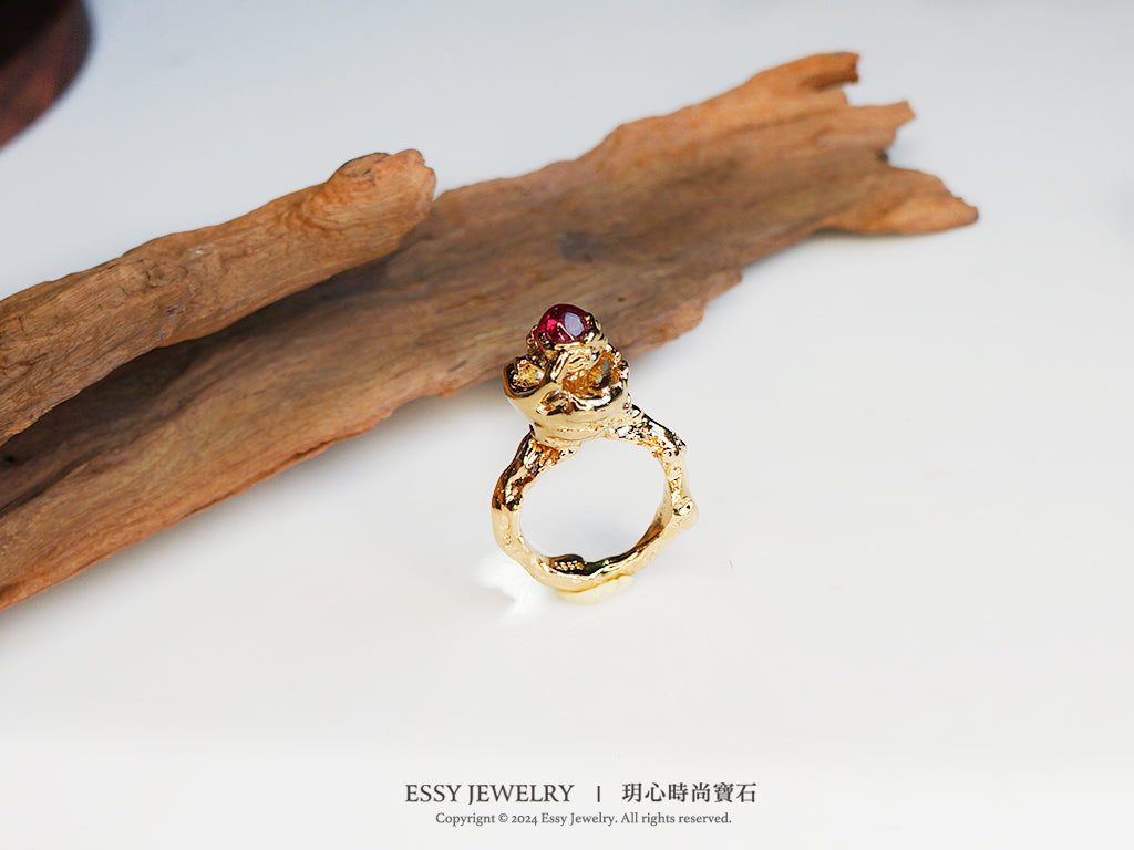 Spinel Bloom|桃紅尖晶・花語戒