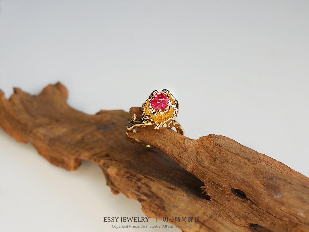 Spinel Bloom|桃紅尖晶・花語戒