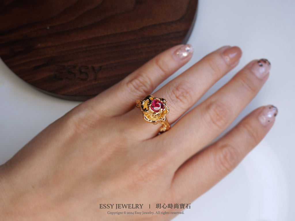 Spinel Bloom|桃紅尖晶・花語戒