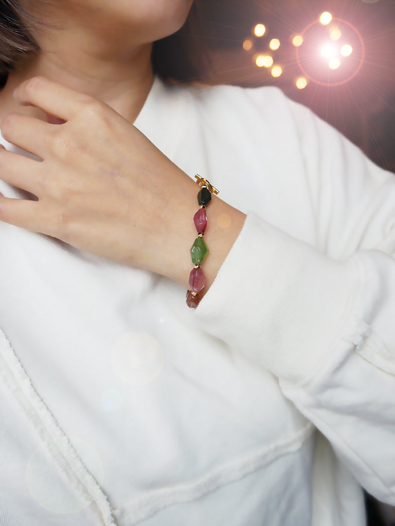 豔麗色|糖果碧璽手環 K052504