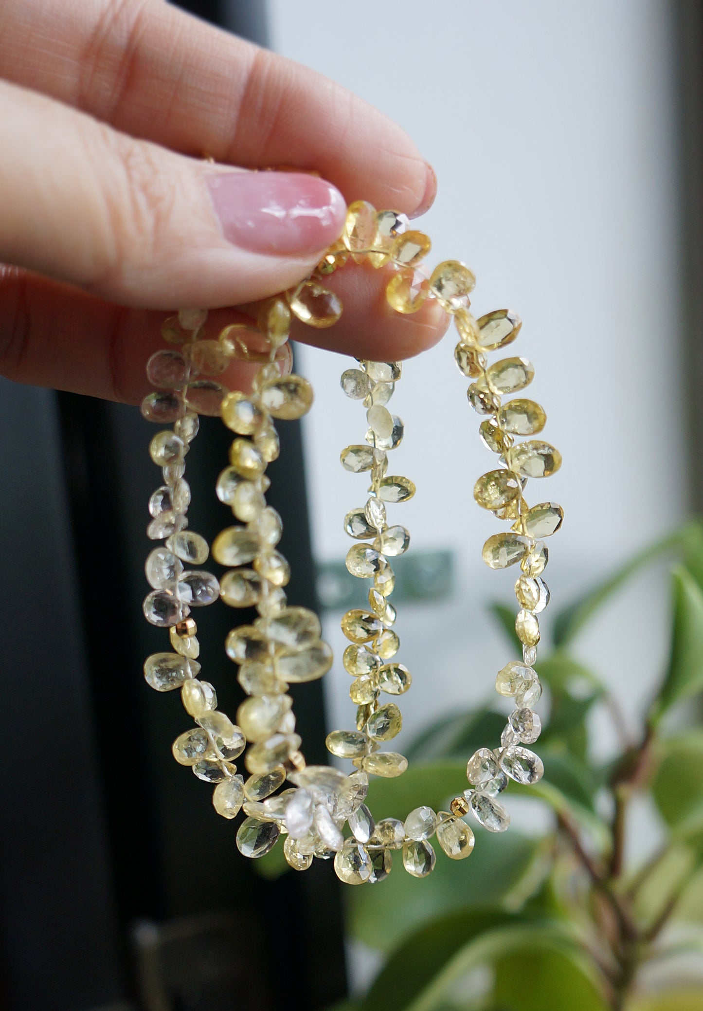 Golden Beryl|金黃綠柱石閃亮 頸鏈