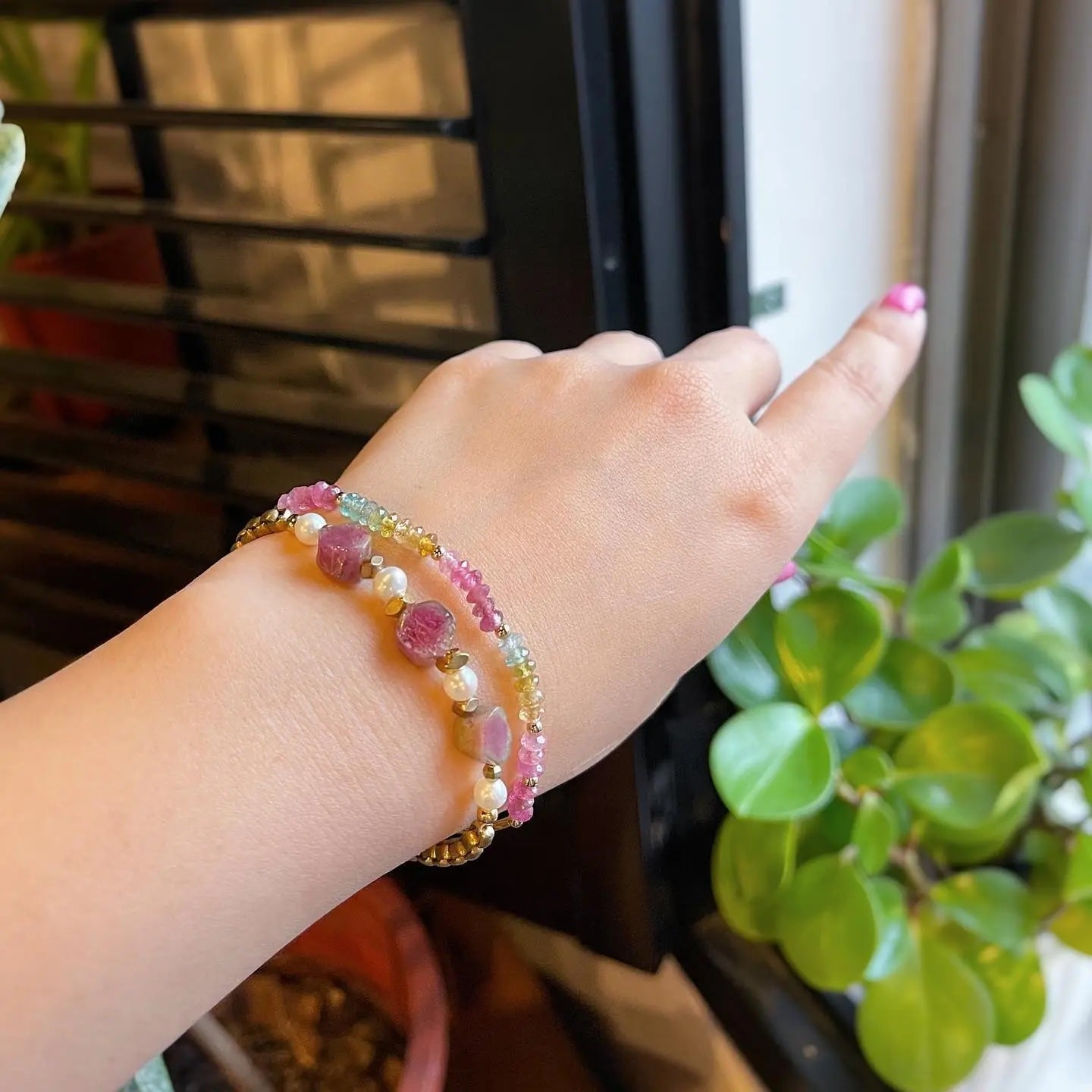 輕珠寶|清新透亮阿富汗碧璽手環