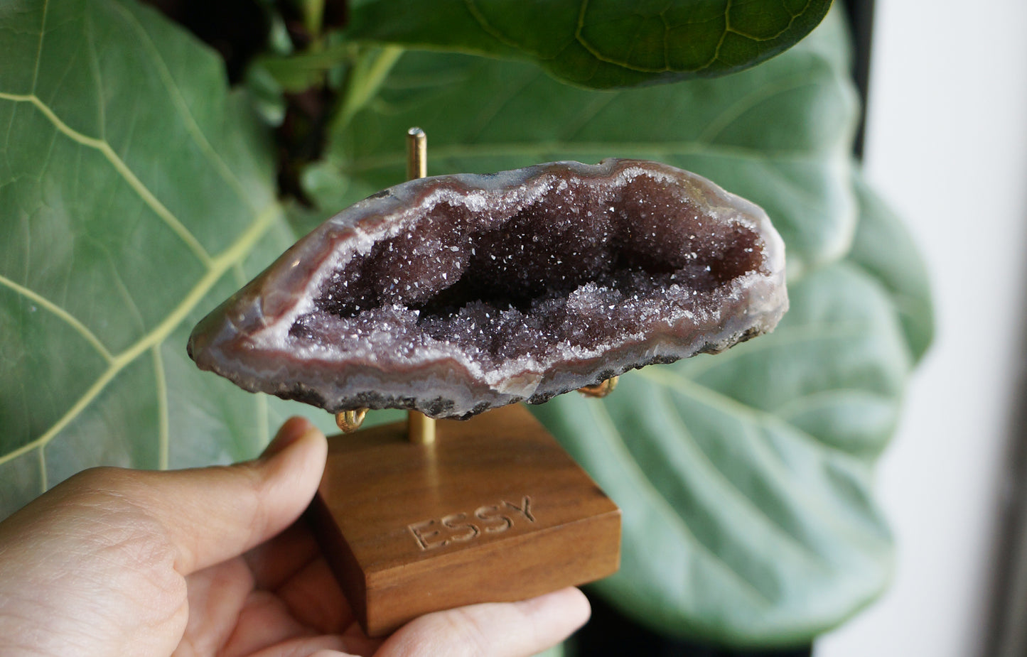 On Sale|開口笑紫紅彩晶 錢袋子 T081717
