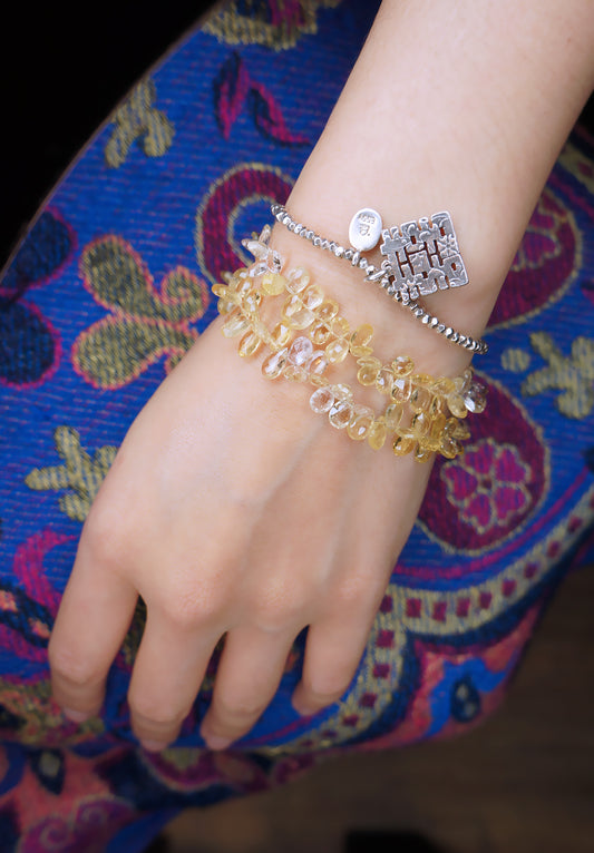 Golden Beryl｜金黃綠柱石閃亮 頸鏈 / 手鏈 兩用