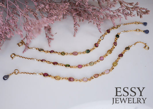 彩碧鑲嵌手鏈 - B012401