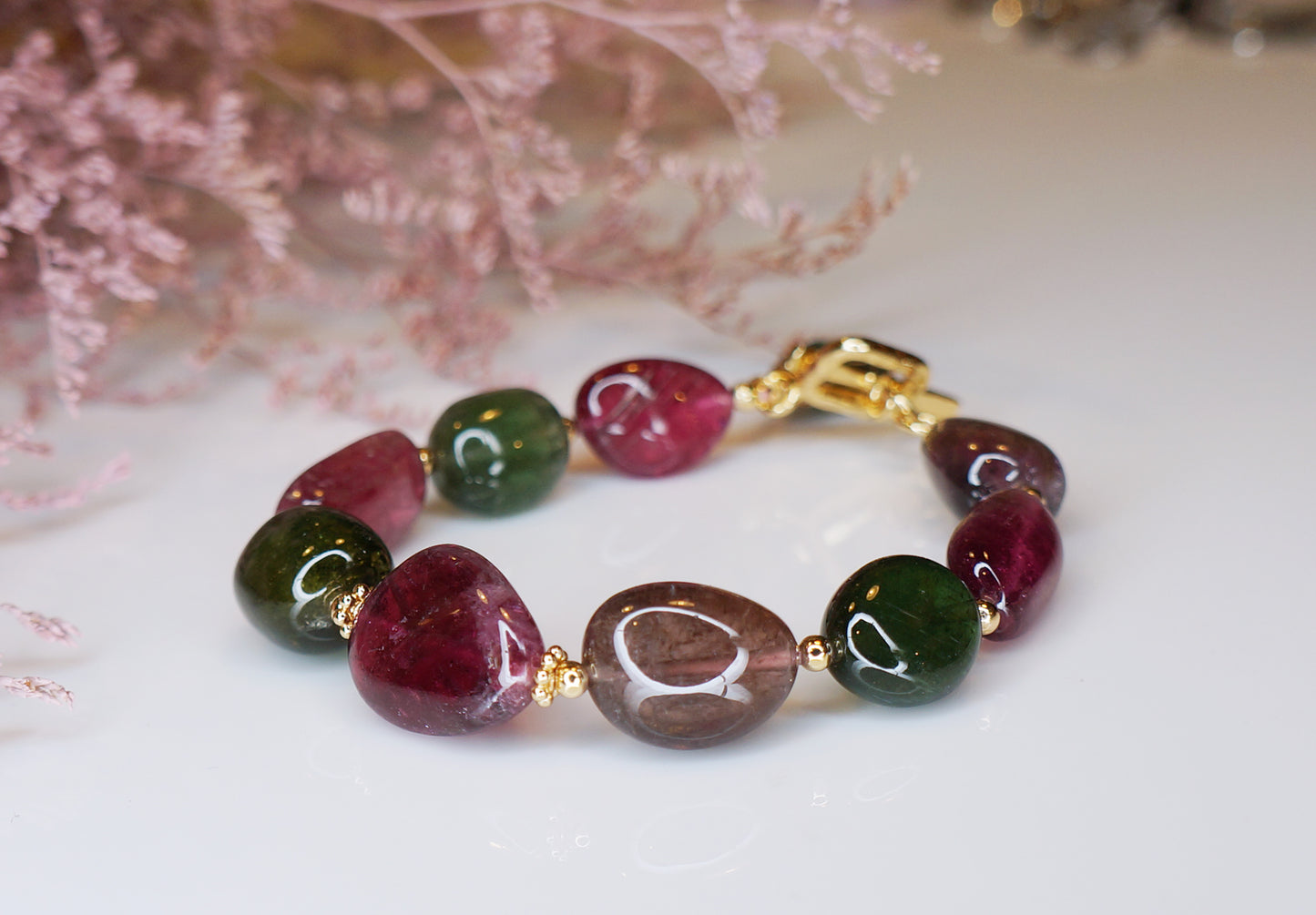 Candy Tourmaline｜巴西原礦糖果碧璽手環