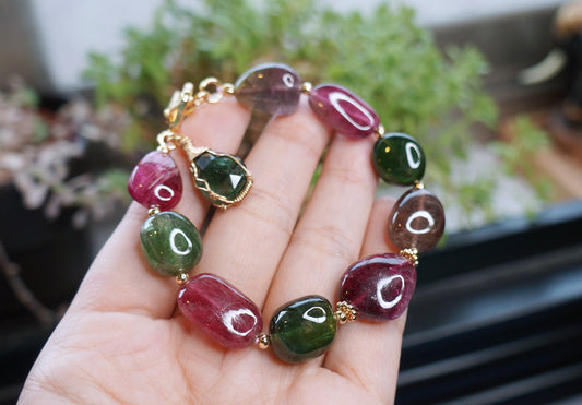 Candy Tourmaline｜巴西原礦糖果碧璽手環