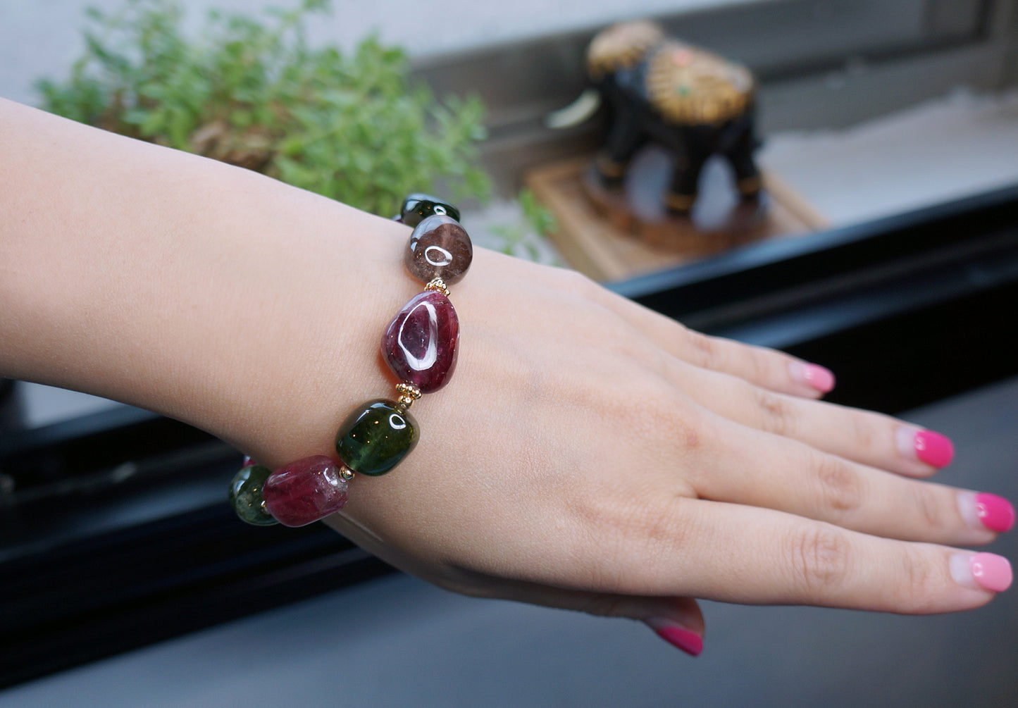 Candy Tourmaline｜巴西原礦糖果碧璽手環
