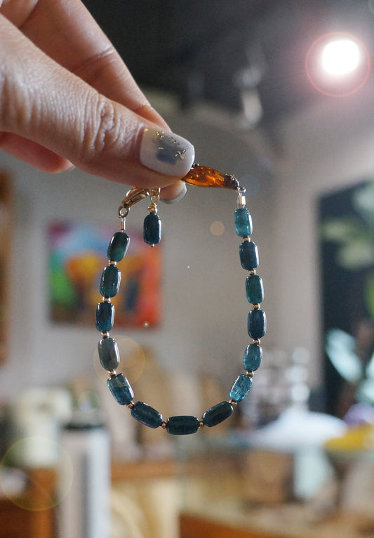 深藍碧璽小柱狀手環 C032402