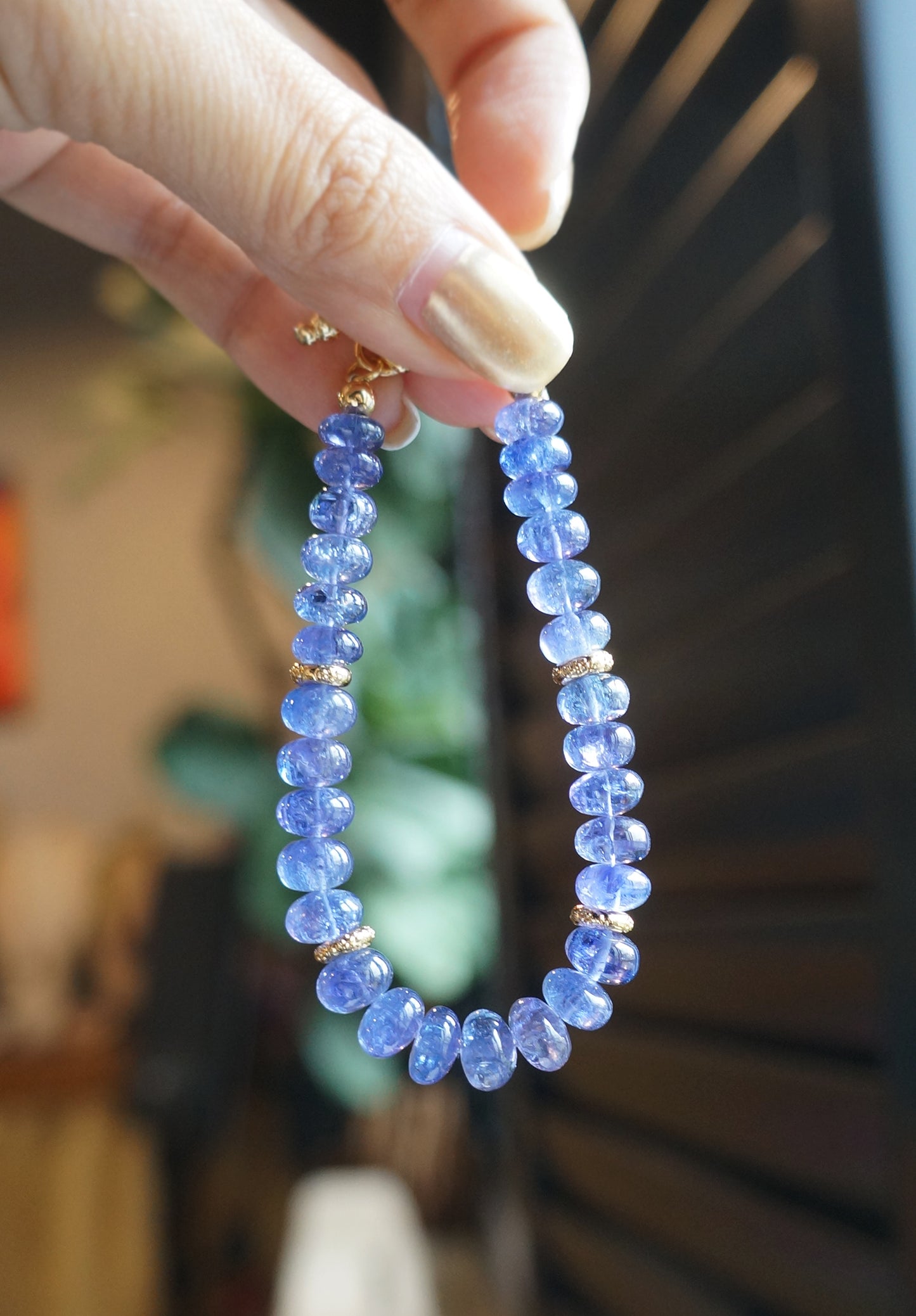 TANZANITE｜丹泉石塔珠手鍊 C052003