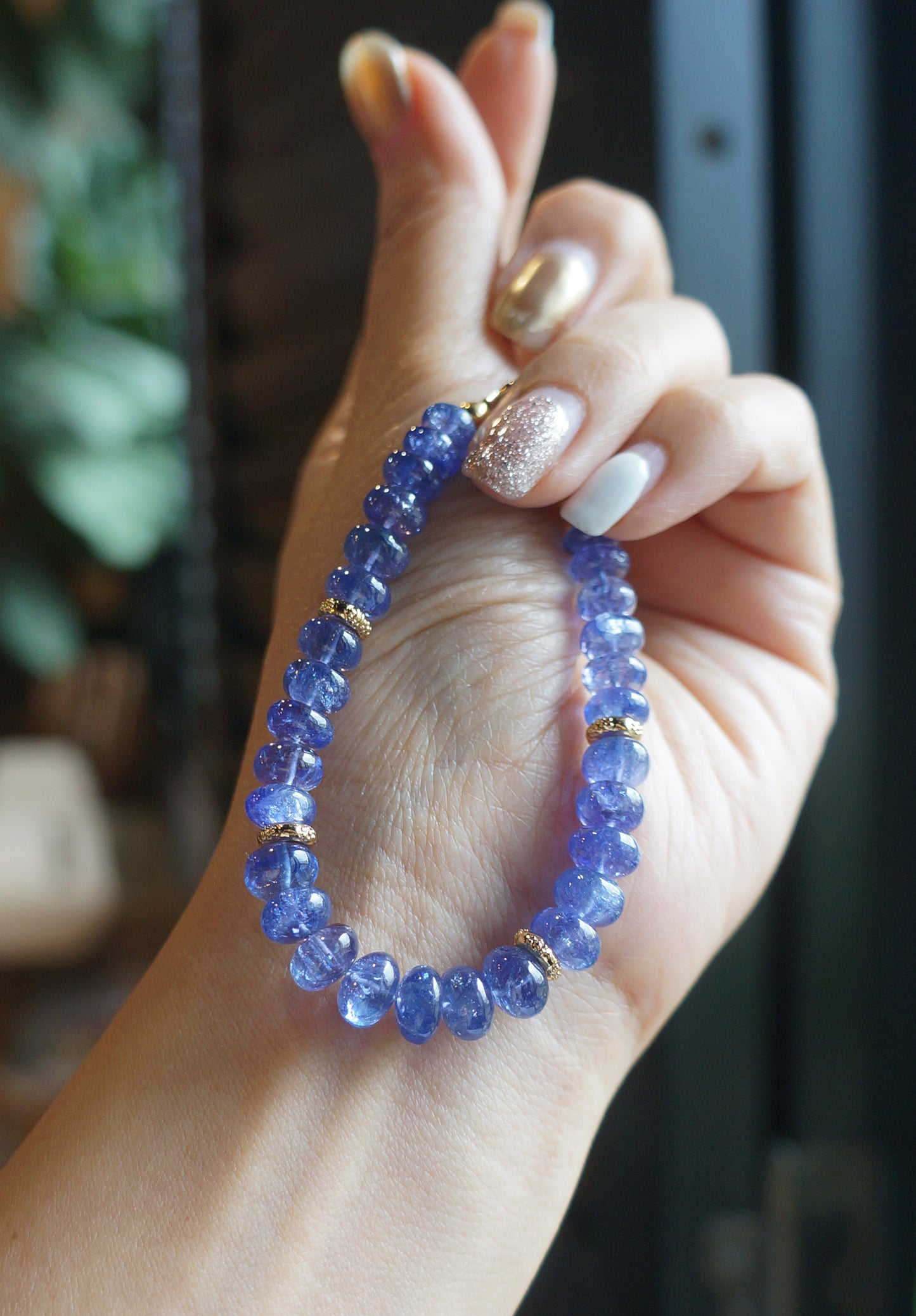TANZANITE｜丹泉石塔珠手鍊 C052003