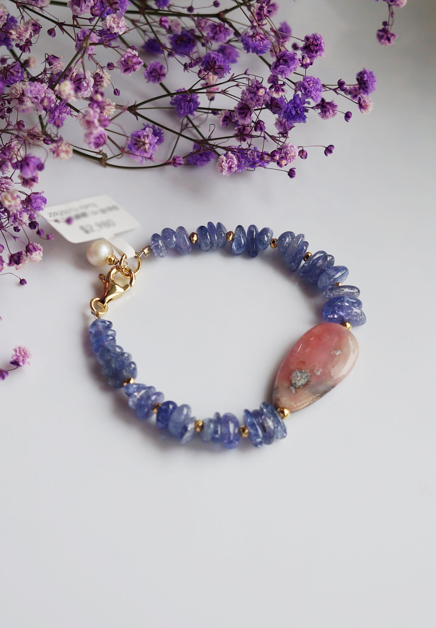 TANZANITE｜丹泉石/粉蛋白石 原礦手鍊