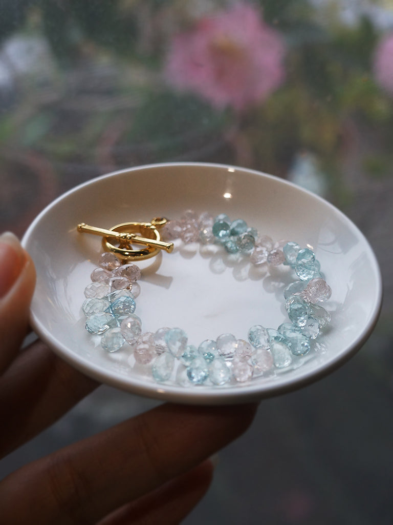 海水藍寶水滴手環 C031001