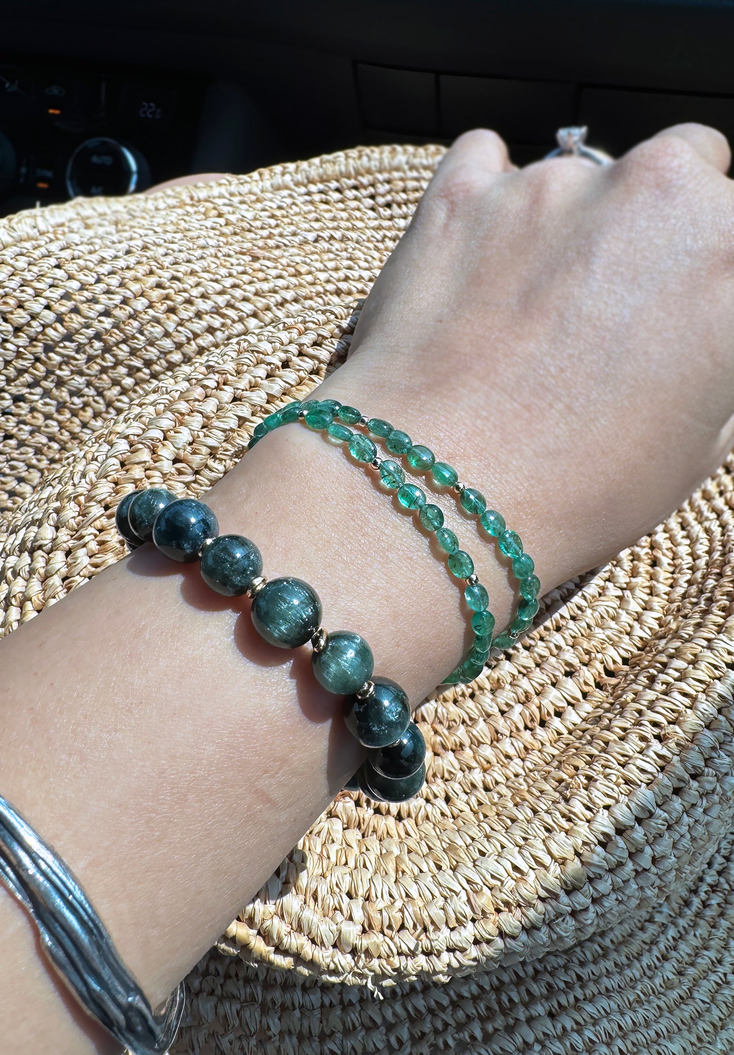 EMERALD｜祖母綠雙圈長手鏈 E102203