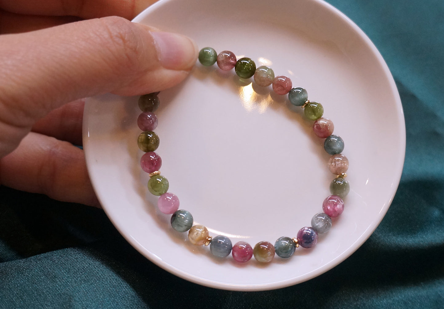 罕品｜彩色貓眼碧璽小圓珠