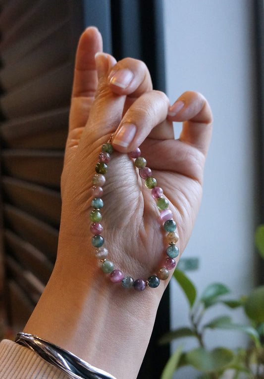 罕品｜彩色貓眼碧璽小圓珠