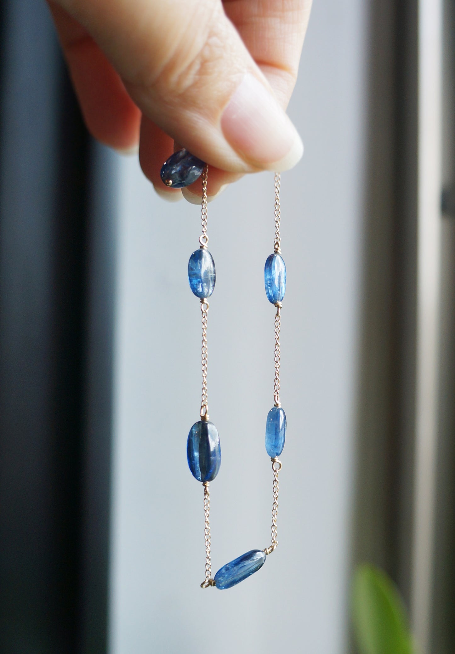 藍晶石 14K注金手鏈 E121003