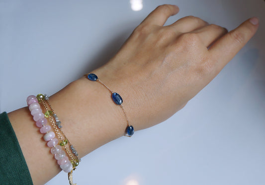 藍晶石 14K注金手鏈 E121003