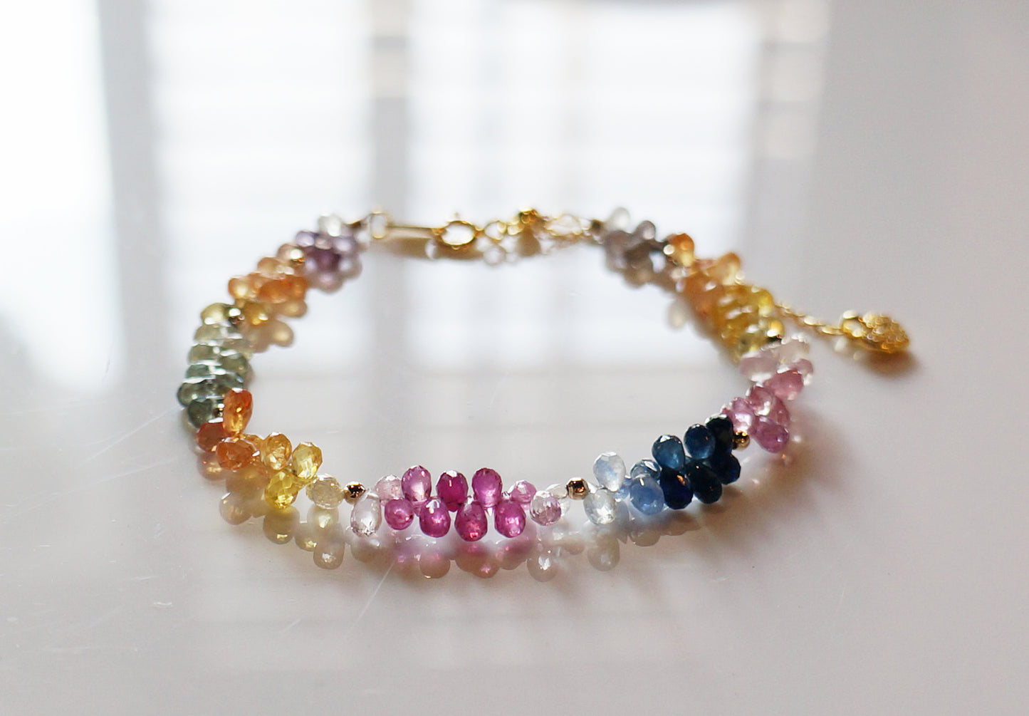 高品質｜彩寶閃亮水滴手鍊 E121602