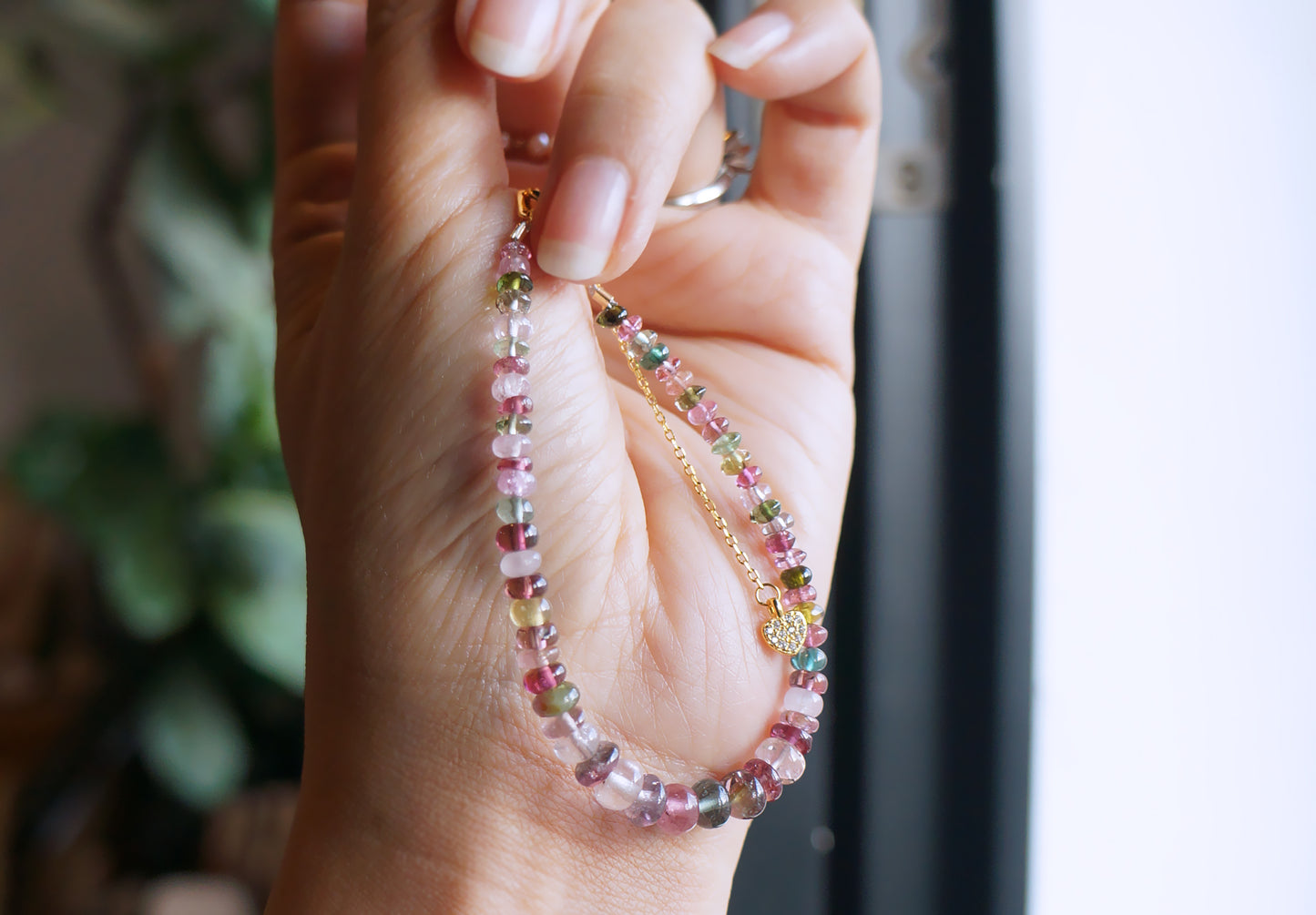 阿富汗碧璽塔珠手鏈 E121701