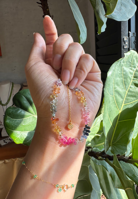 高品質｜彩寶閃亮水滴手鍊 E121602