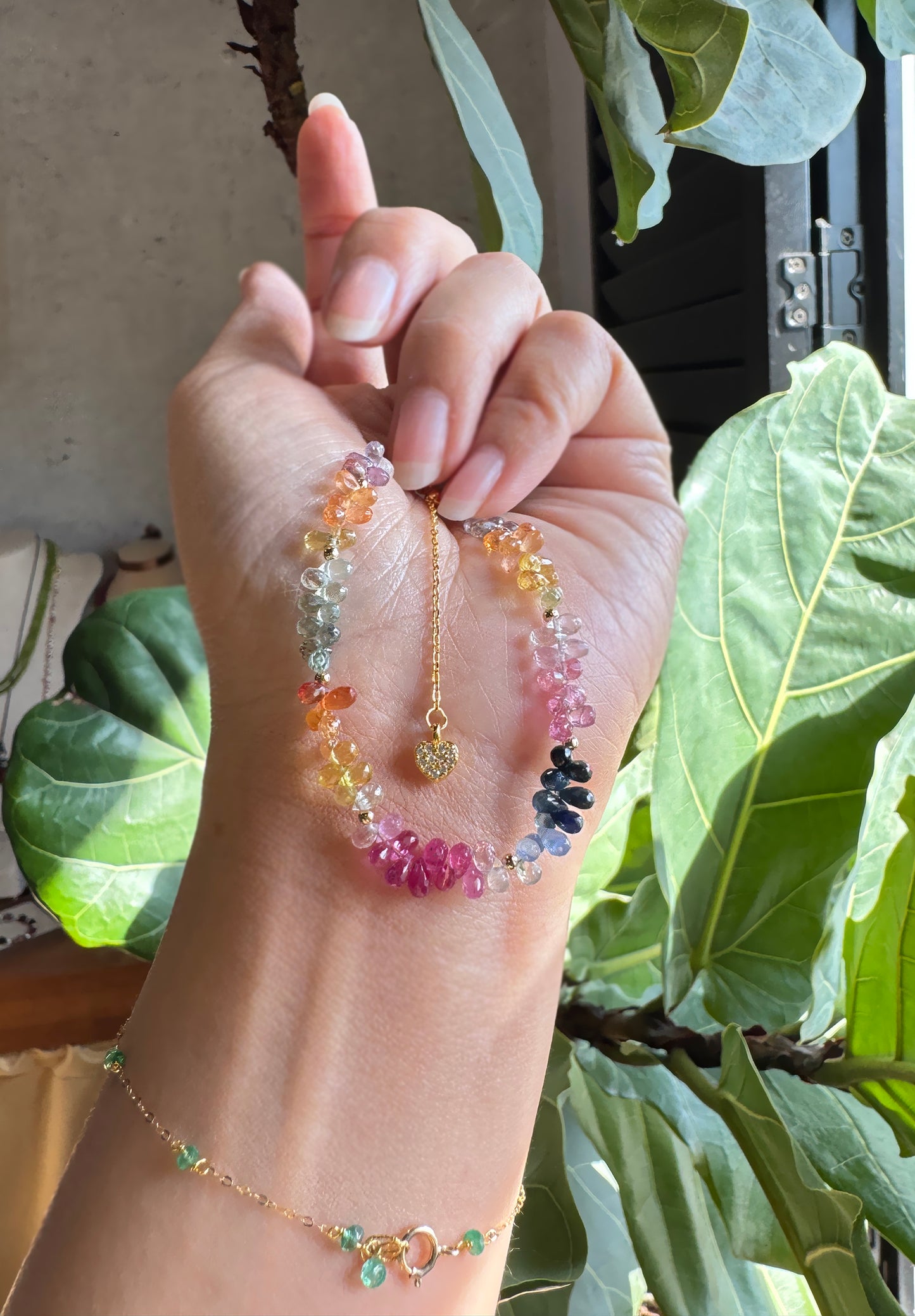 高品質｜彩寶閃亮水滴手鍊 E121602