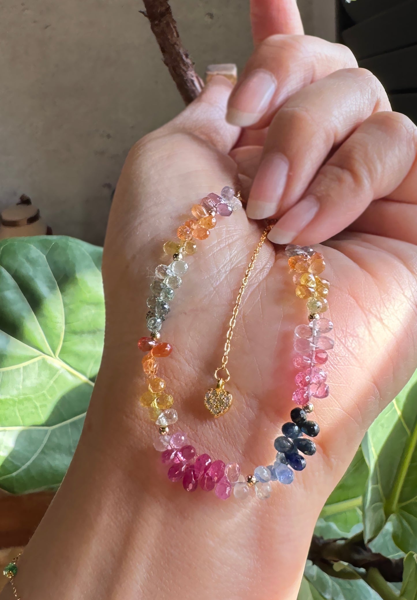 高品質｜彩寶閃亮水滴手鍊 E121602