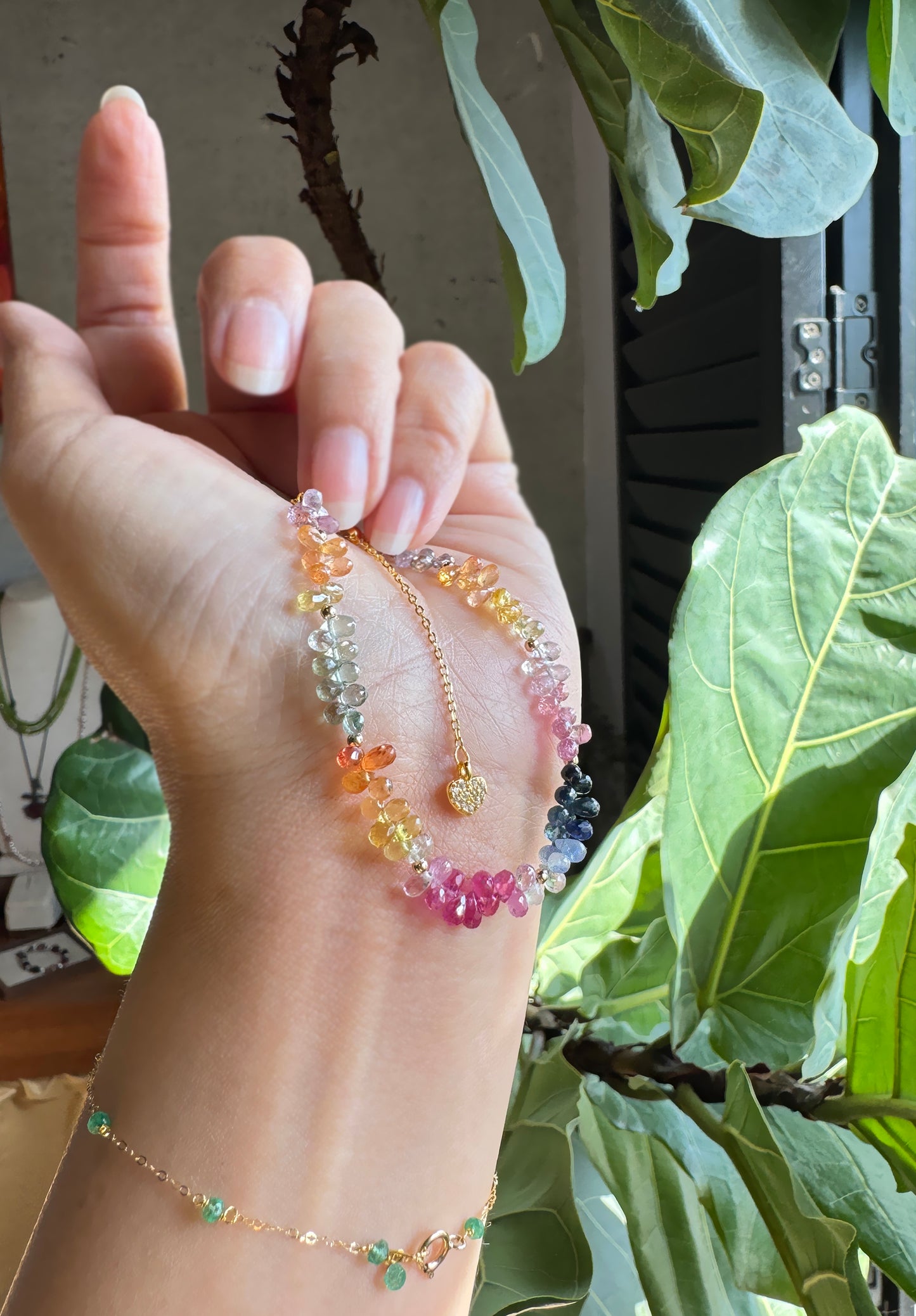 高品質｜彩寶閃亮水滴手鍊 E121602