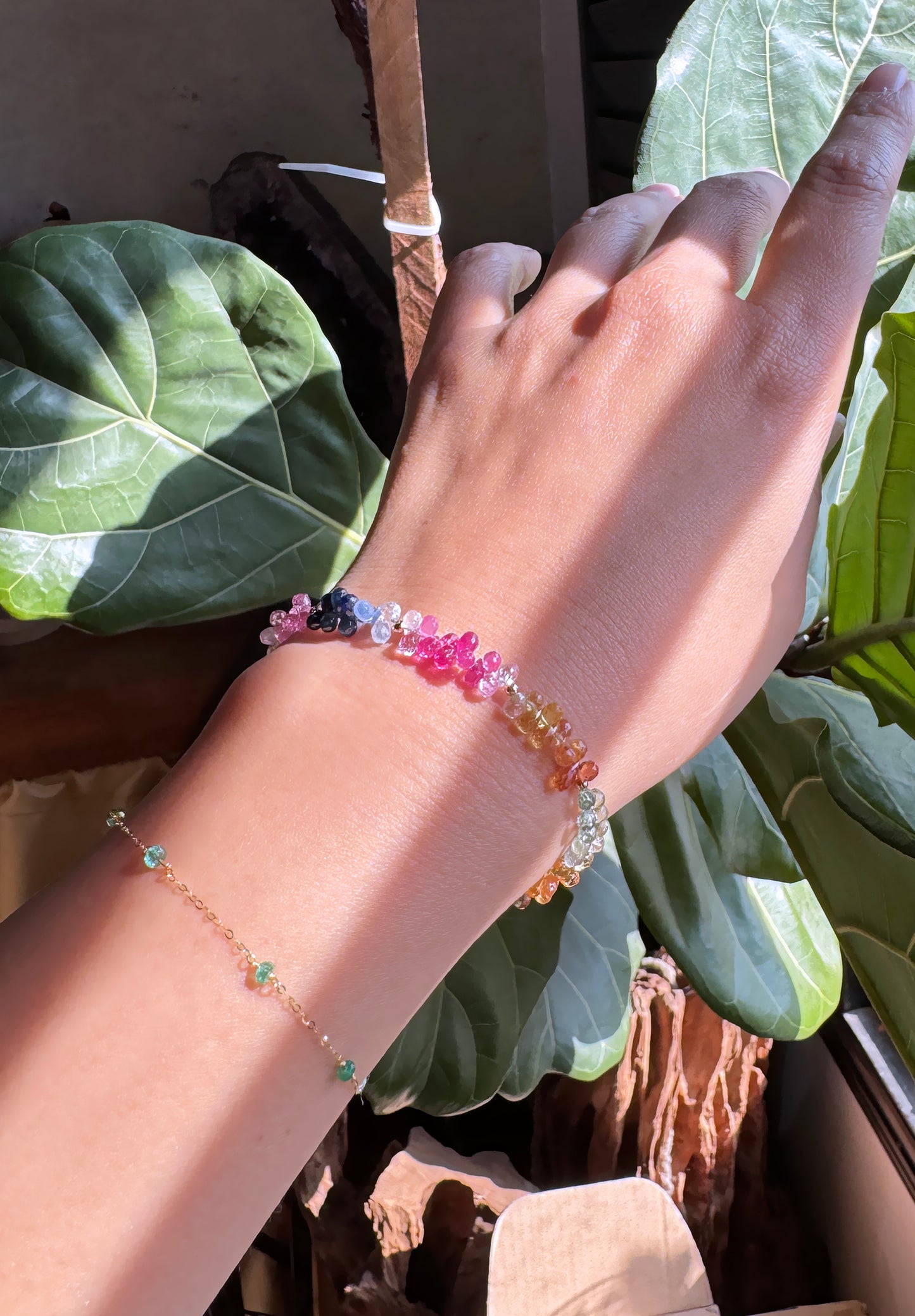 高品質｜彩寶閃亮水滴手鍊 E121602