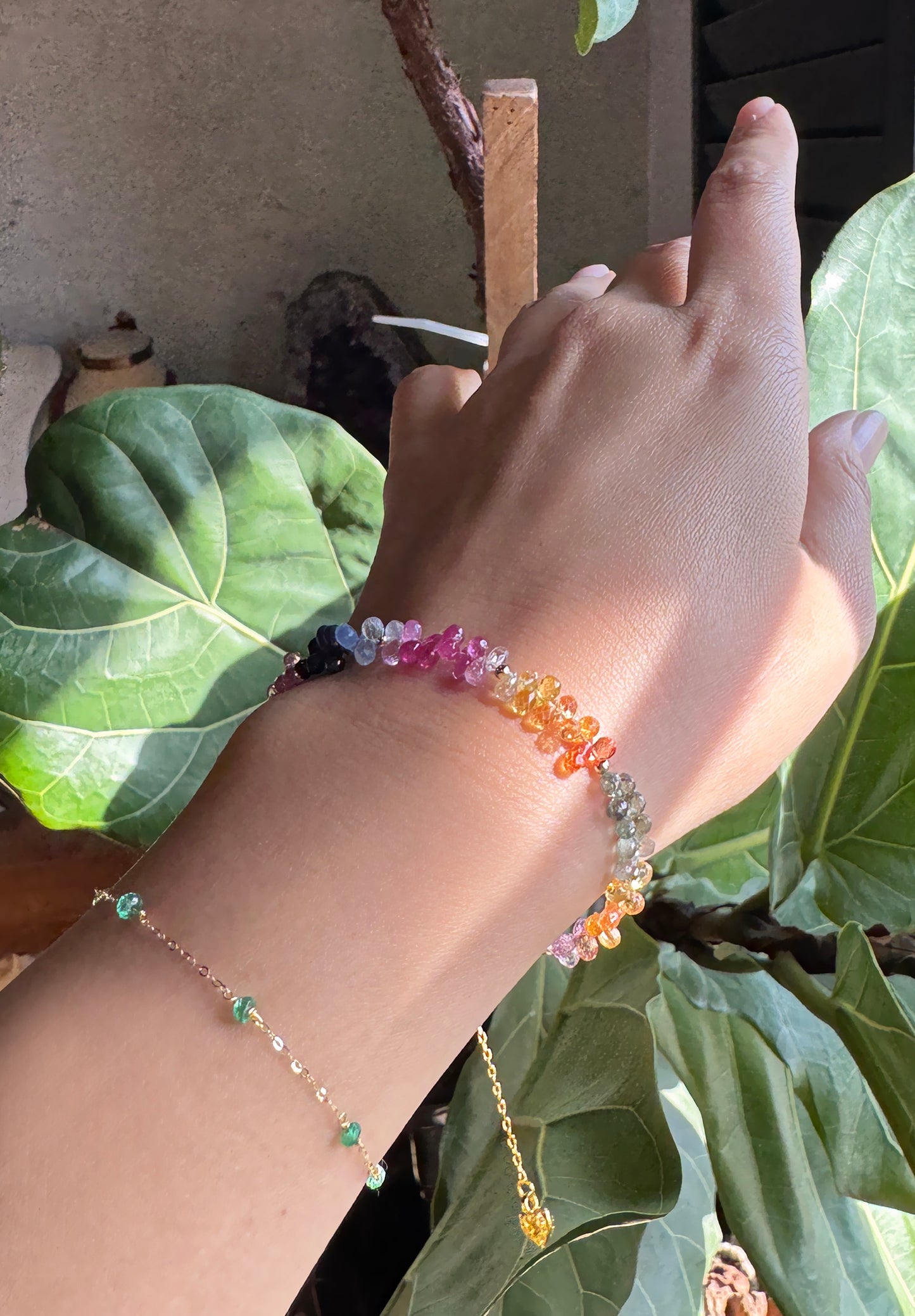 高品質｜彩寶閃亮水滴手鍊 E121602