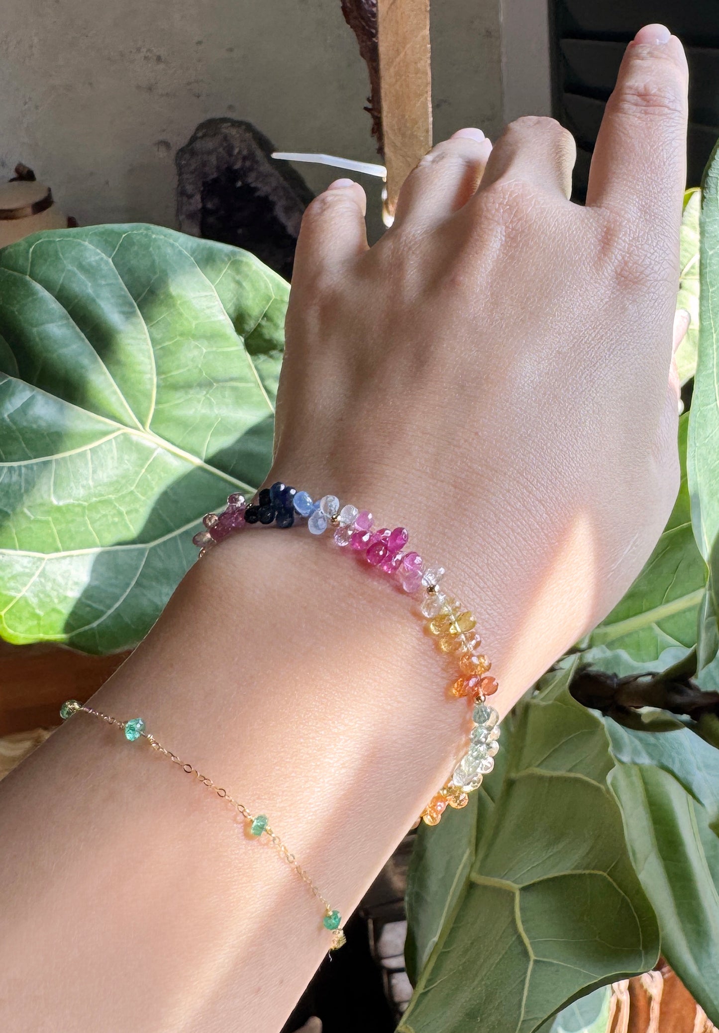 高品質｜彩寶閃亮水滴手鍊 E121602