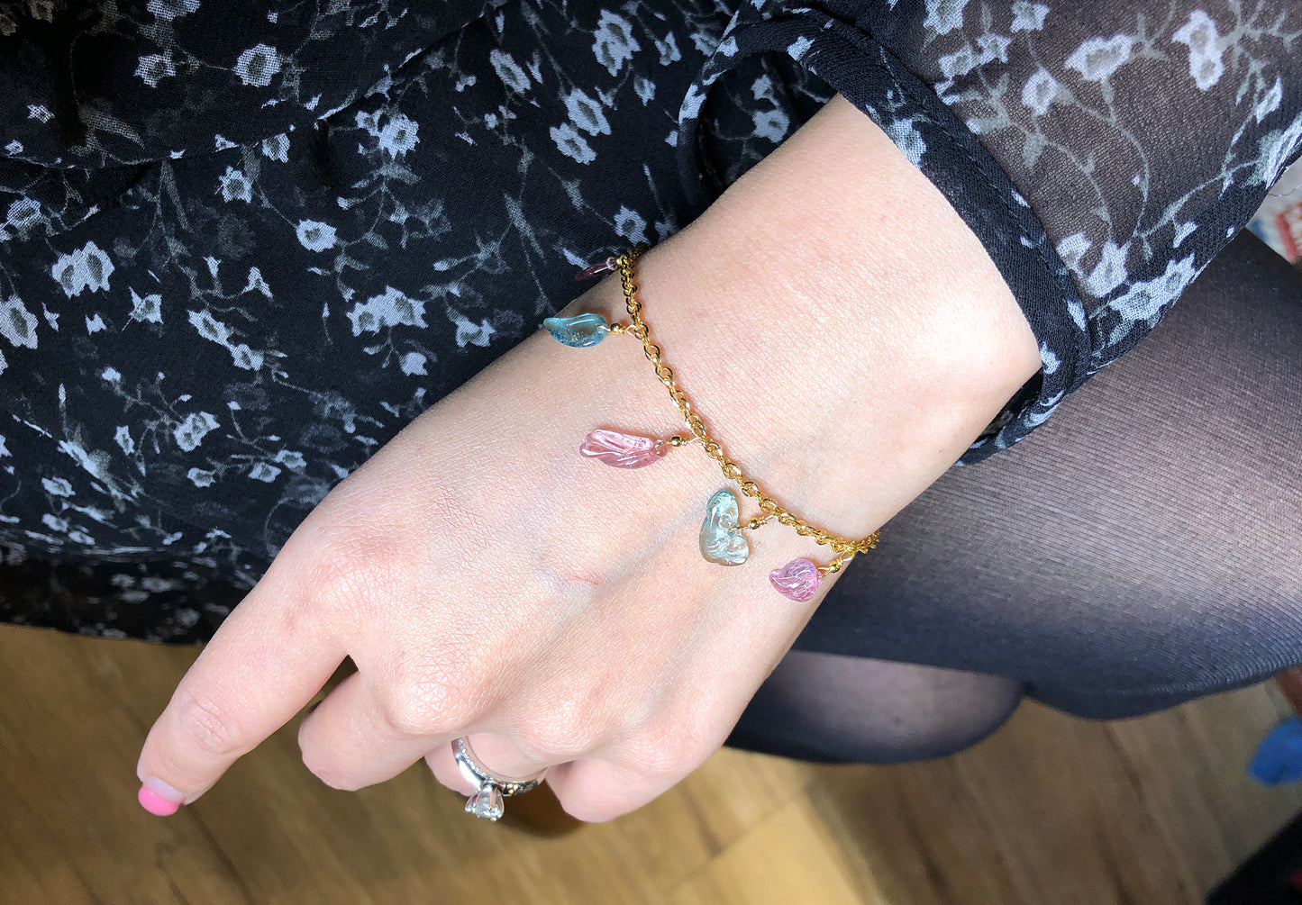 高品質｜如意阿富汗碧璽K金手鍊