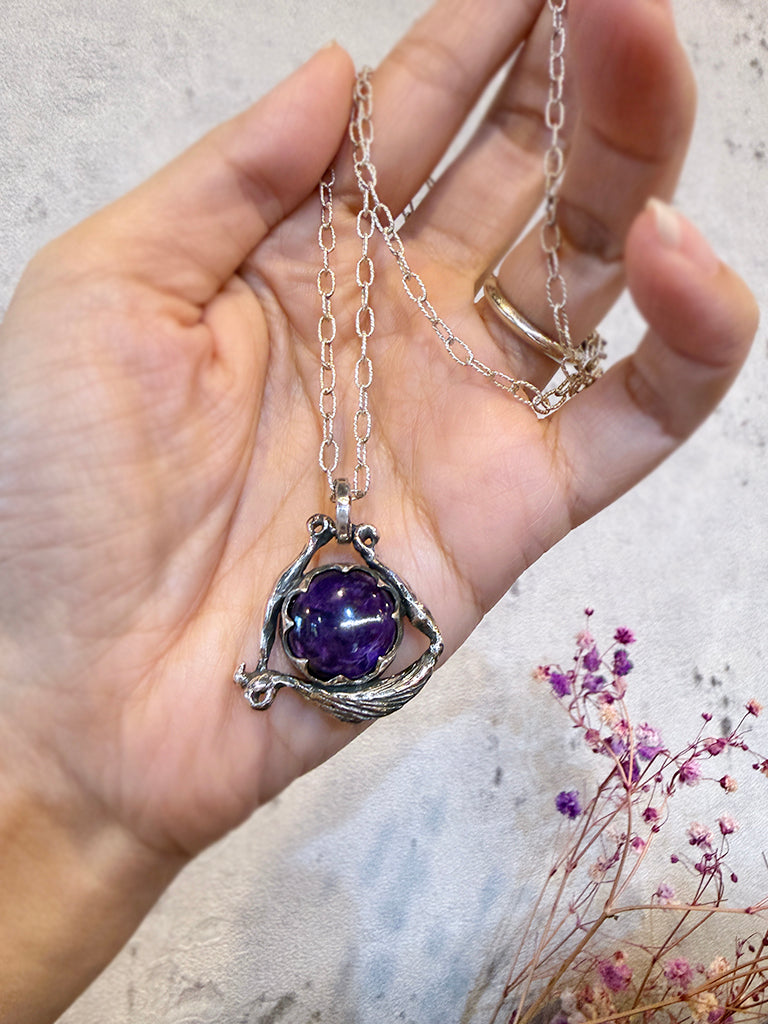 三角藤蔓設計｜舒俱徠石墜鍊 C011906